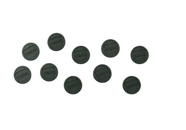 Magneet Nobo 13mm zwart 10 stuks