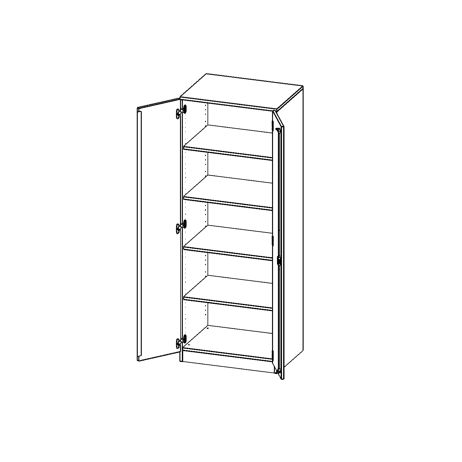 ErgoTray kast, twee rijen, 5 ordnerhoogtes - evo180 serie