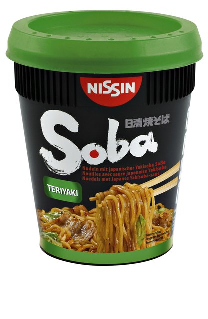 Noodles Nissin Soba teriyaki cup Noodles Nissin Soba teriyaki cup