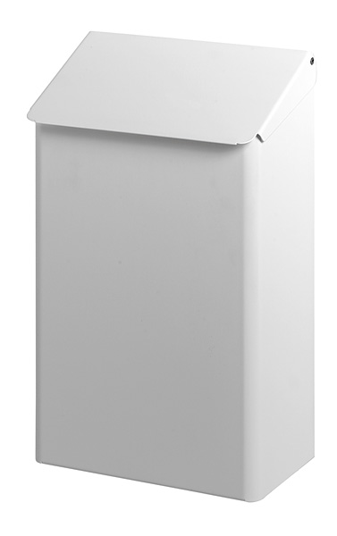 Dutch Bins Afvalbak met klep RVS 7ltr Wit