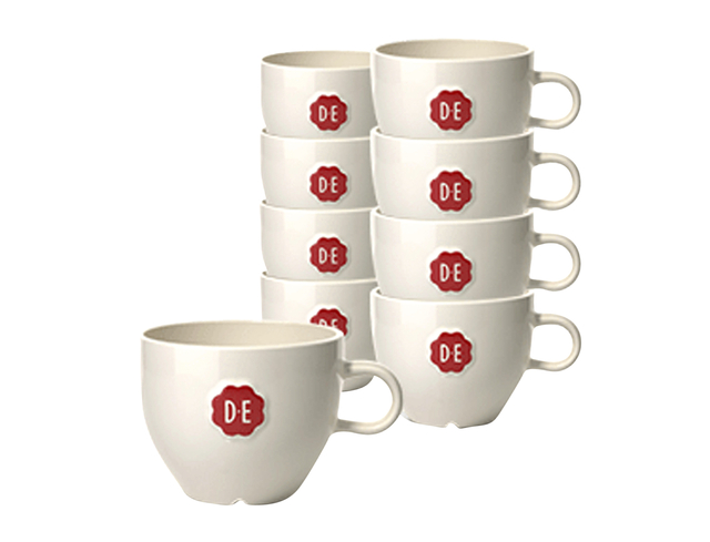 Kopje Douwe Egberts cappuccino 180ml wit 12 stuks Kopje Douwe Egberts cappuccino 180ml wit 12 stuks