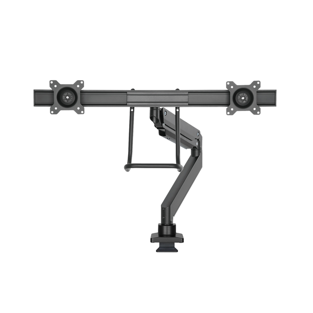 monitor arm, dual monitor mount, adjustable arm, gas-spring, vesa mount