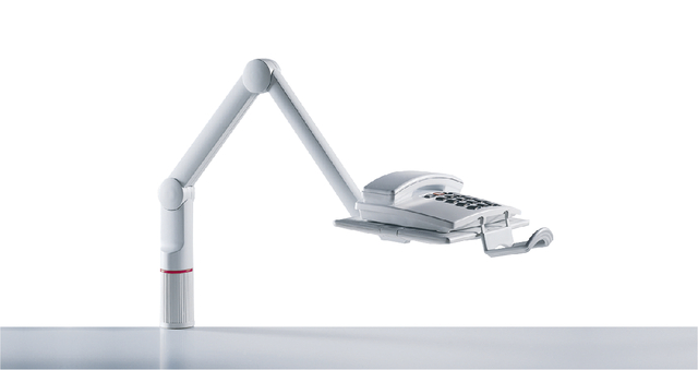 Telefoonarm Novus talkmaster lichtgrijs Telefoonarm Novus talkmaster lichtgrijs