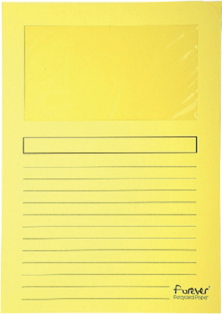 Venstermap Exacompta Forever L-model 120gr geel 100 stuks Venstermap Exacompta Forever L-model 120gr geel 100 stuks