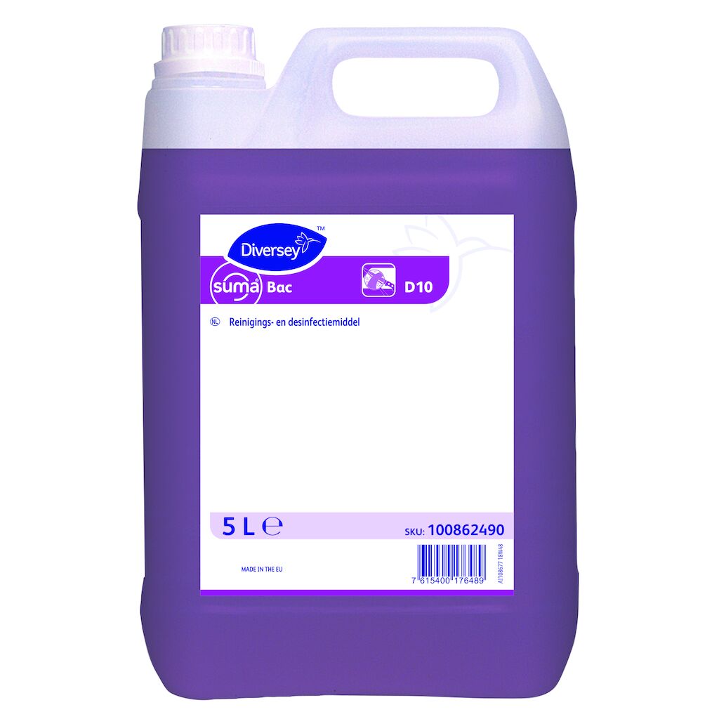 Diversey Suma Bac D10 Reiniging en Desinfectie per 5 ltr