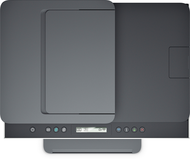 printer, all-in-one, scanner, control panel, gray