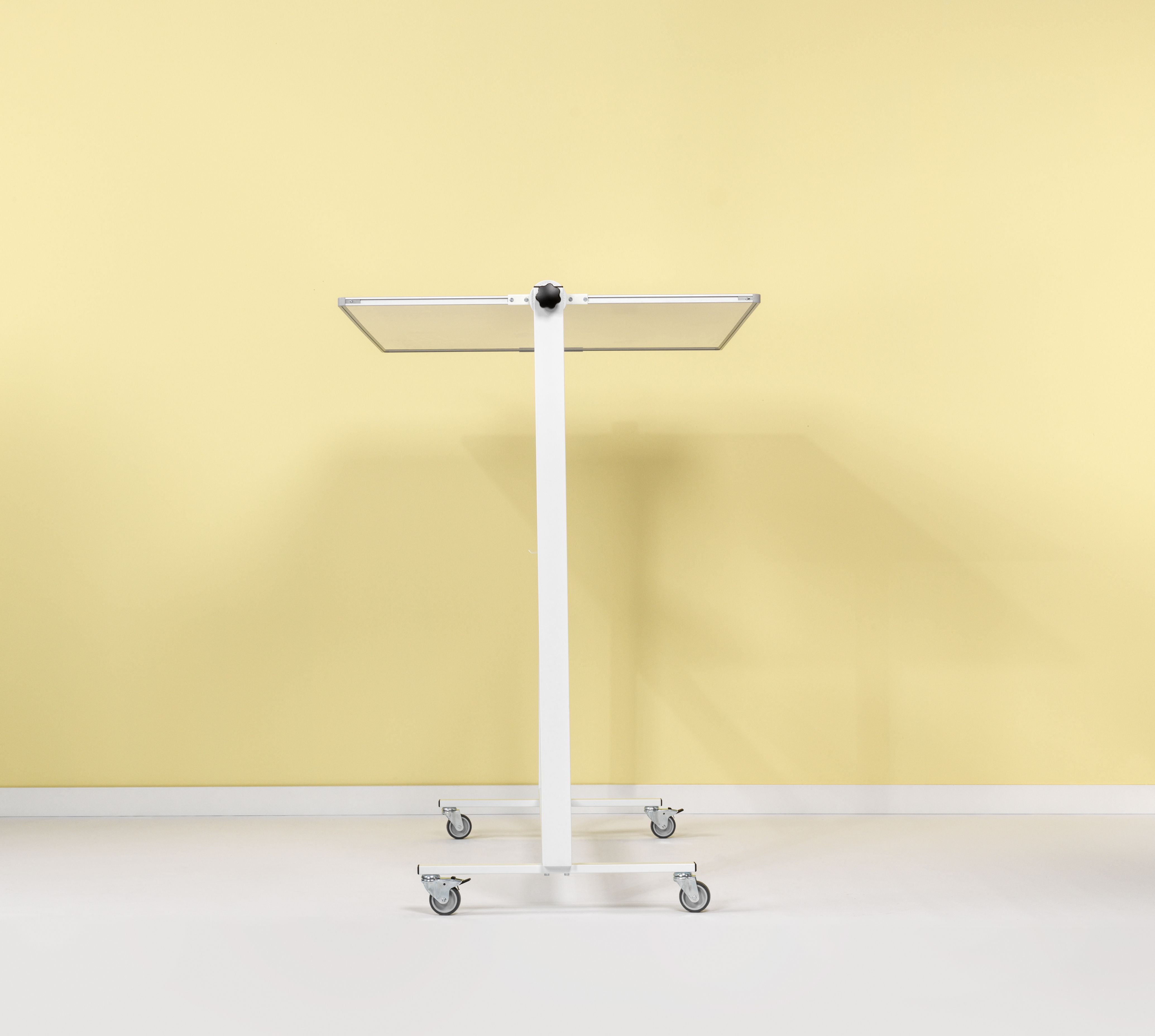 Kantelbord whiteboard, dubbelzijdig wit emaille - 100x200 cm