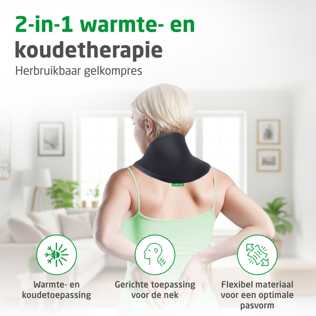 koudetherapie, nekpees, warmtekussen, nekkraag, 5-in-1