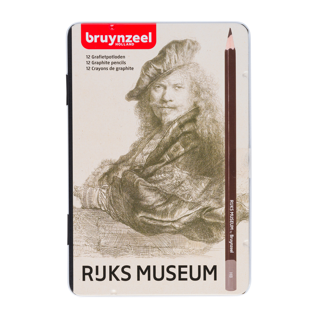 Potloden Bruynzeel Rembrandt diverse hardheden blik à 12 stuks Potloden Bruynzeel Rembrandt diverse hardheden blik à 12 stuks