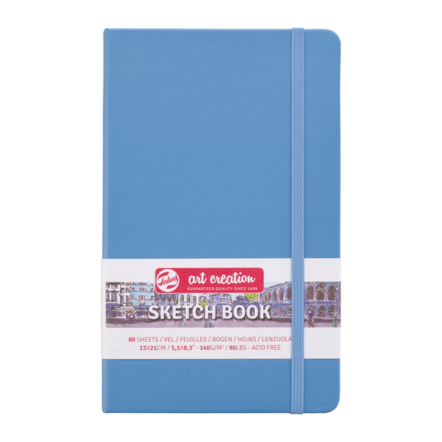 Schetsboek Talens Art Creation 80 witte vellen 140gr 130x210mm blauw Schetsboek Talens Art Creation 80 witte vellen 140gr 130x210mm blauw