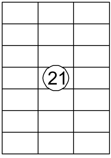 Etiket Quantore 70x42.3mm 2100 stuks Etiket Quantore 70x42.3mm 2100 stuks