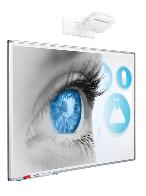 Projectiebord, Low Gloss, Softline 8 mm - 120x200 cm