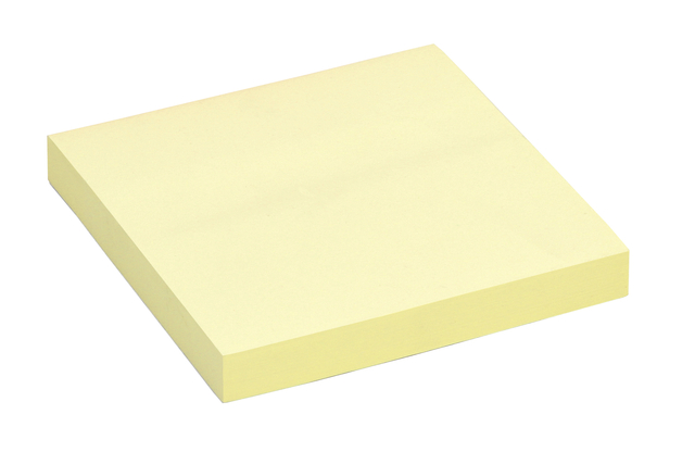 Memoblok Quantore 76x76mm geel 100 vel Memoblok Quantore 76x76mm geel 100 vel