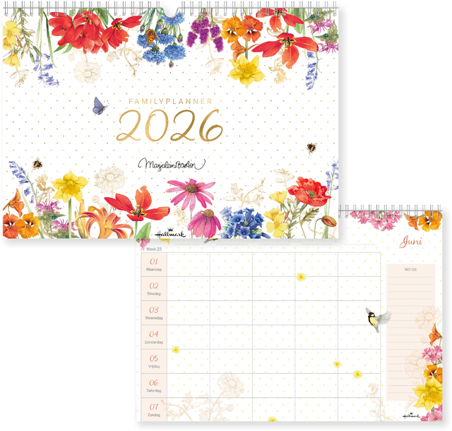 Familieplanner 26 Marjolein Bastin bloemen 1maand/1pagina Familieplanner 26 Marjolein Bastin bloemen 1maand/1pagina