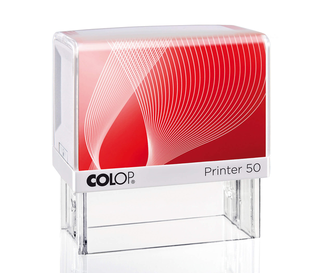 Tekststempel Colop Printer 50 personaliseerbaar rood
