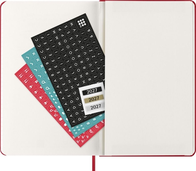 keyboard, stickers, planner, notebook, 2027