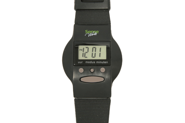 horloge, digital, polsband, kwartslag, display