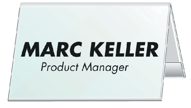 Tafelnaambord Durable 8051 52x100mm transparant Tafelnaambord Durable 8051 52x100mm transparant