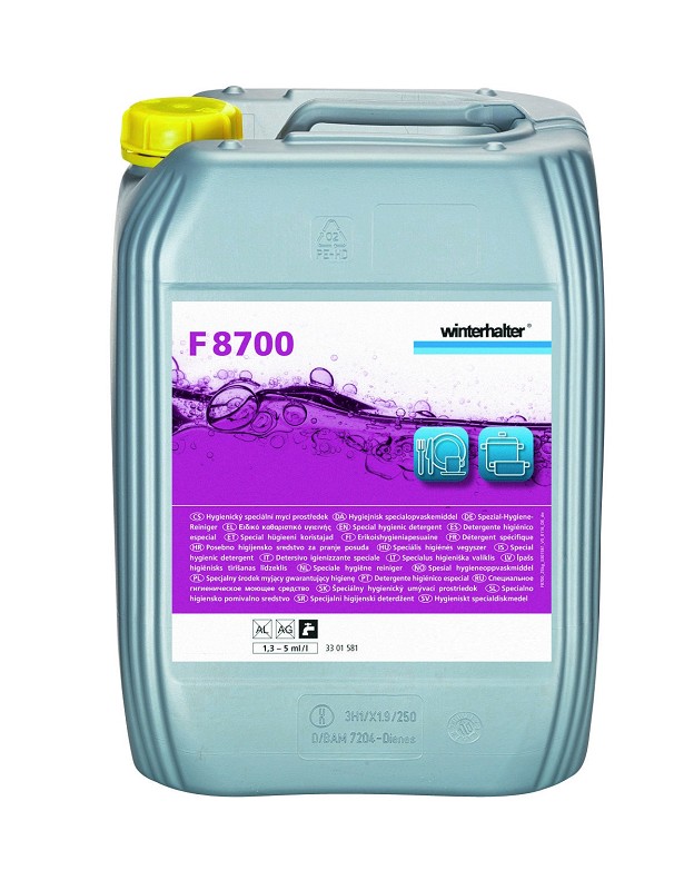 Winterhalter Vaatwasmiddel F8700 25kg-182ltr per stuk Winterhalter Vaatwasmiddel F8700 25kg-182ltr per stuk