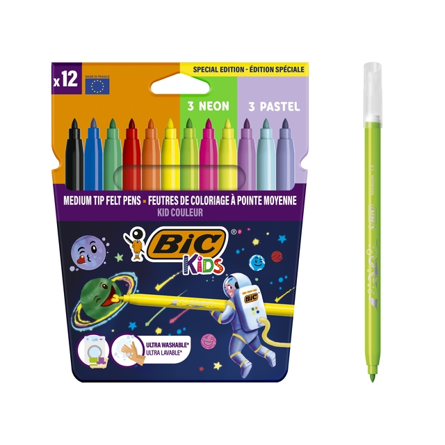 krijtstiften, kleurstiften, BIC Kids, milieuvriendelijk, paraplu