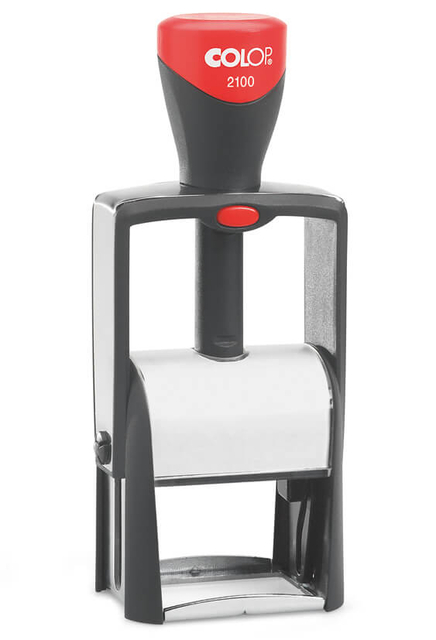 Tekststempel Colop Heavy Duty 2100 Classic Line personaliseerbaar rood