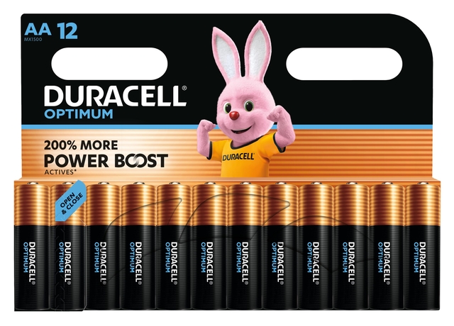 Batterij Duracell Optimum 12x AA Batterij Duracell Optimum 12x AA