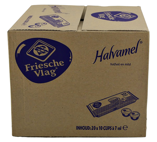 Koffiemelk Friesche vlag halvamel 7ml 10 cups