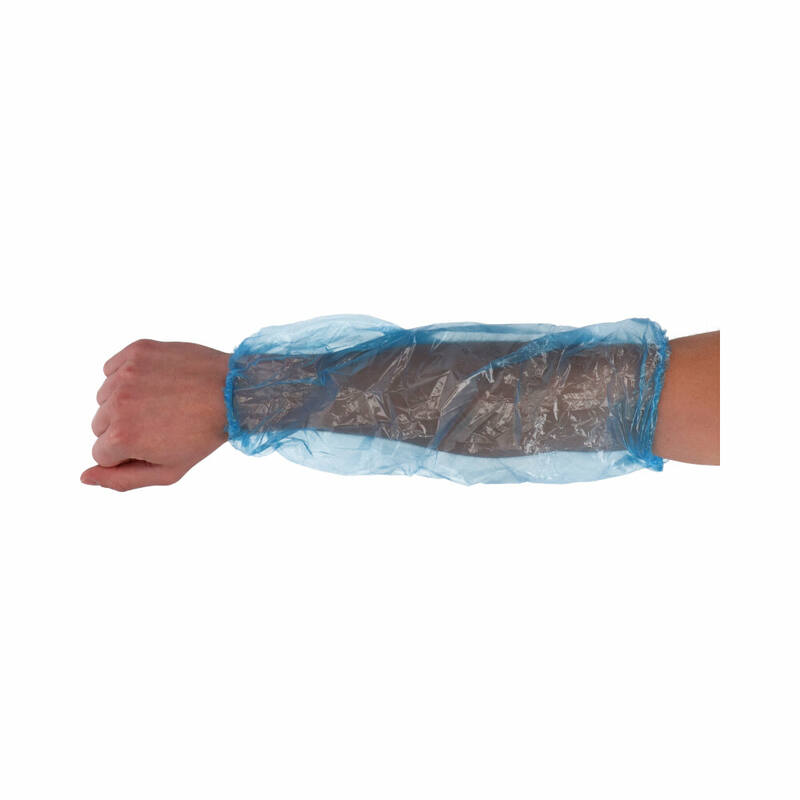 CMT Mouwovertrek PE Blauw 20x40cm 40mµ doos 20x100stuks