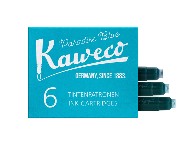 Inktpatroon Kaweco turquoise doosje à 6 stuks Inktpatroon Kaweco turquoise doosje à 6 stuks
