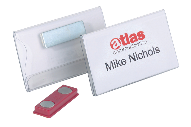 Badge Durable 8116 vlak met magneet 40x75mm Badge Durable 8116 vlak met magneet 40x75mm