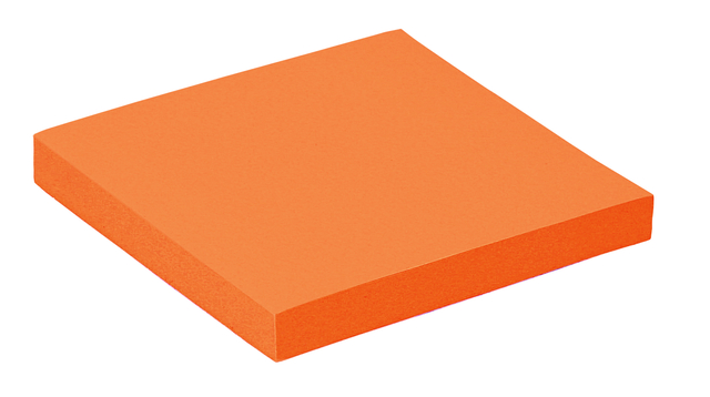 Memoblok Quantore 76x76mm neon oranje 100 vel Memoblok Quantore 76x76mm neon oranje 100 vel