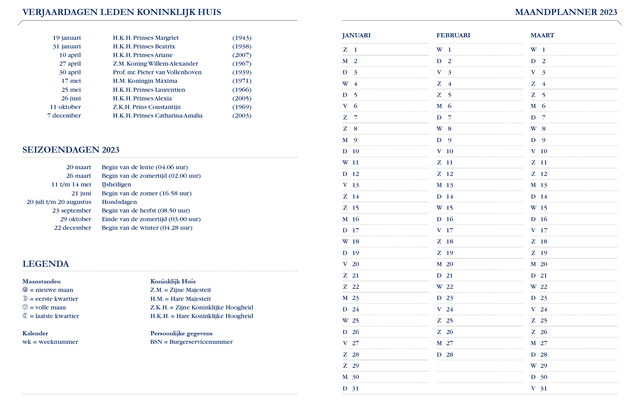 Agenda 2027 Ryam Weekplan limited edition 7dagen/2pagina's assorti