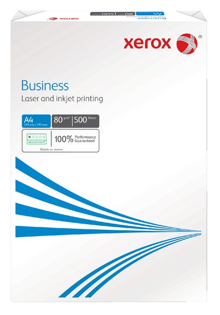 Kopieerpapier Xerox Business A4 80gr wit 500 vel Kopieerpapier Xerox Business A4 80gr wit 500 vel