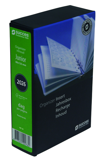 Agendavulling 2026 Succes Junior 1dag/1pagina Agendavulling 2026 Succes Junior 1dag/1pagina
