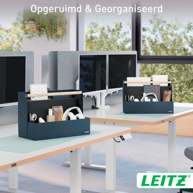 bureau, kantoor, organisatie, opgeruimd, opbergdoos