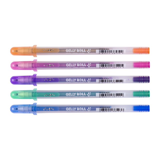 Gelschrijver Sakura Gelly Roll Silver Shadow set à 5 kleuren Gelschrijver Sakura Gelly Roll Silver Shadow set à 5 kleuren