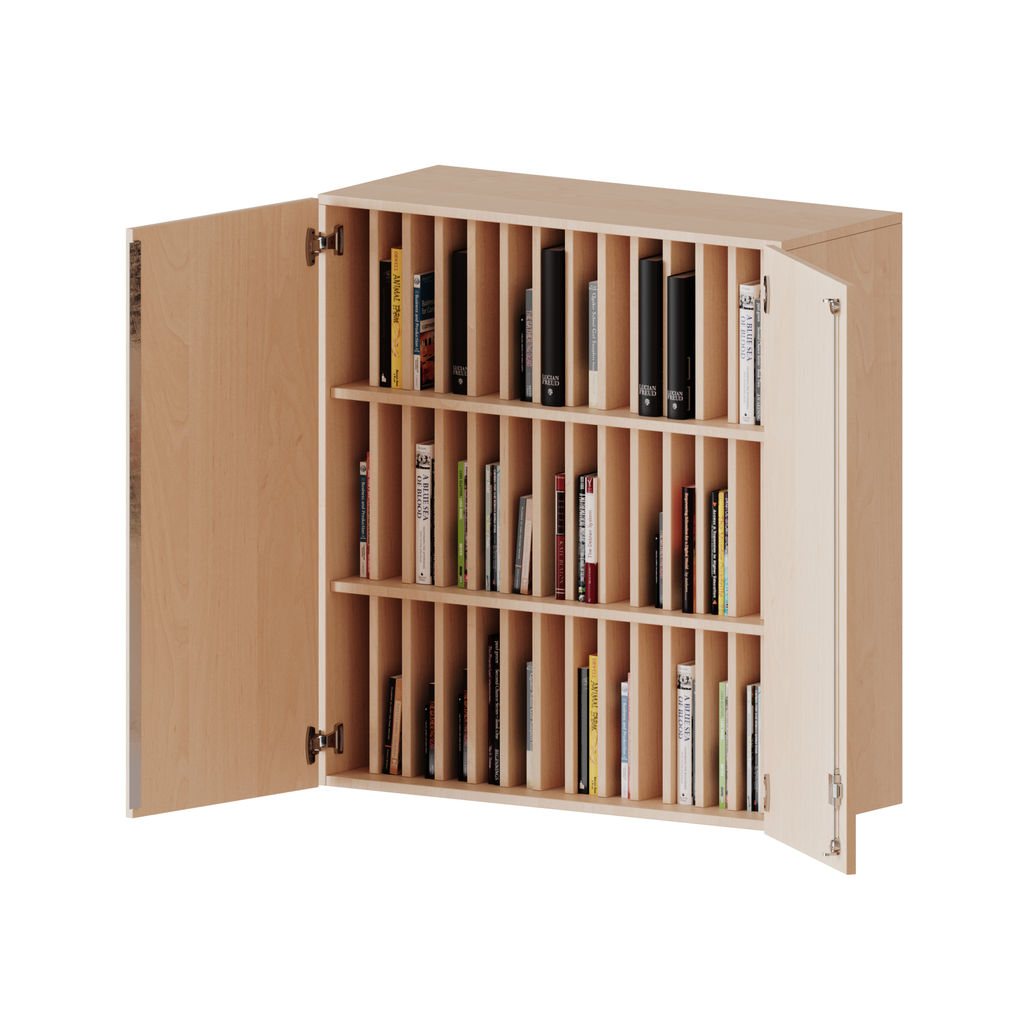Bovenkast voor klasboeken, 3 maphoogtes - evo180 serie