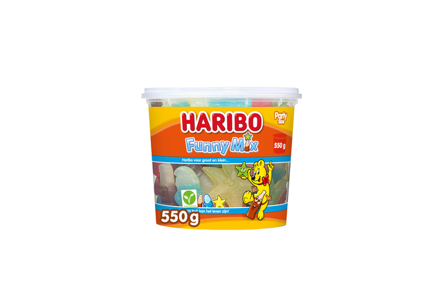 Snoep Haribo Funny Mix 550gr Snoep Haribo Funny Mix 550gr