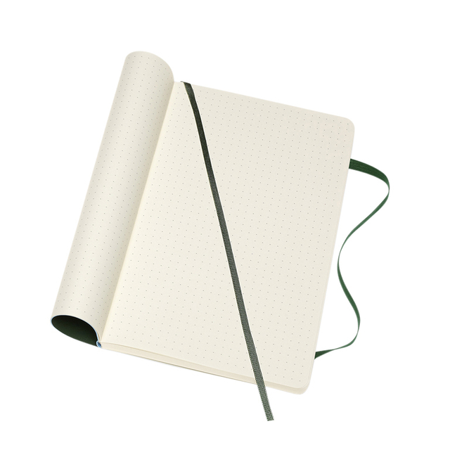 Notitieboek Moleskine large 130x210mm dots soft cover zwart