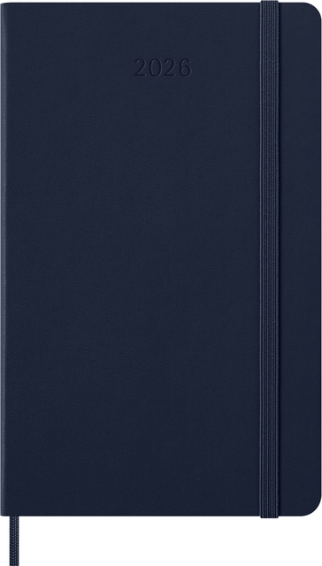 Agenda 2026 Moleskine 12M Planner Weekly 7dagen/1pagina large hc sapphire blue Agenda 2026 Moleskine 12M Planner Weekly 7dagen/1pagina large hc sapphire blue