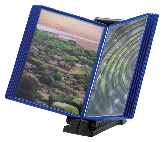 Infomanager Djois Flex-O-Frame basis met 10-tassen antraciet/blauw Infomanager Djois Flex-O-Frame basis met 10-tassen antraciet/blauw