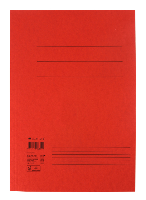 Dossiermap Quantore folio 300gr rood Dossiermap Quantore folio 300gr rood