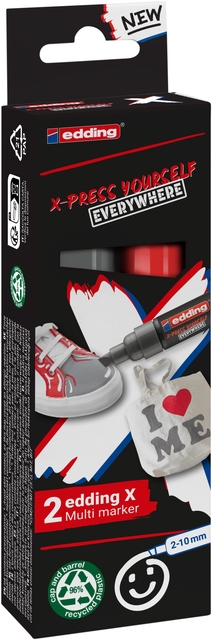 multitool, marker, red, shoe, packaging
