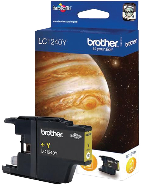 Inktcartridge Brother LC-1240Y geel Inktcartridge Brother LC-1240Y geel
