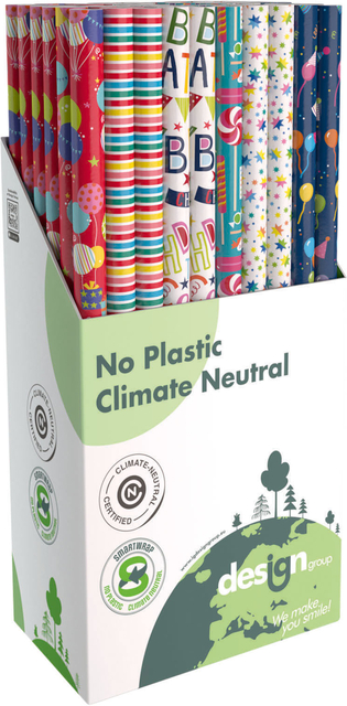 Inpakpapier IG Group Party 200x70cm assorti Inpakpapier IG Group Party 200x70cm assorti