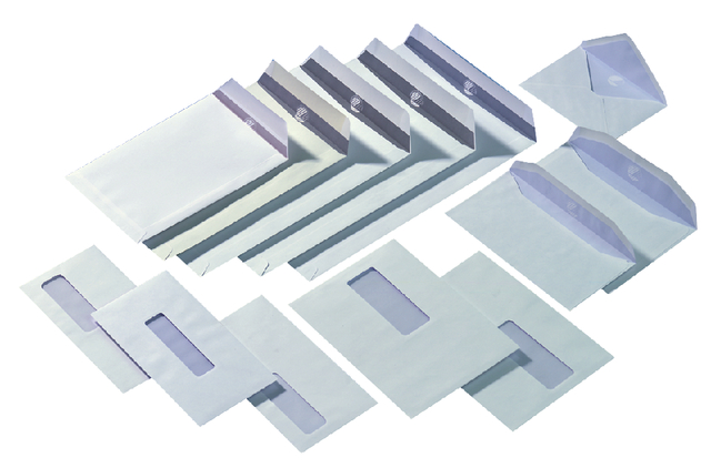 Envelop Quantore C4 229x324mm venster 4x11cm rechts zelfklevend 250st
