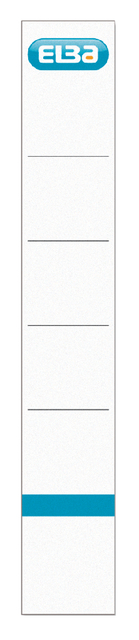 Rug-insteekkaart Elba smal 30x190mm wit 10 stuks Rug-insteekkaart Elba smal 30x190mm wit 10 stuks