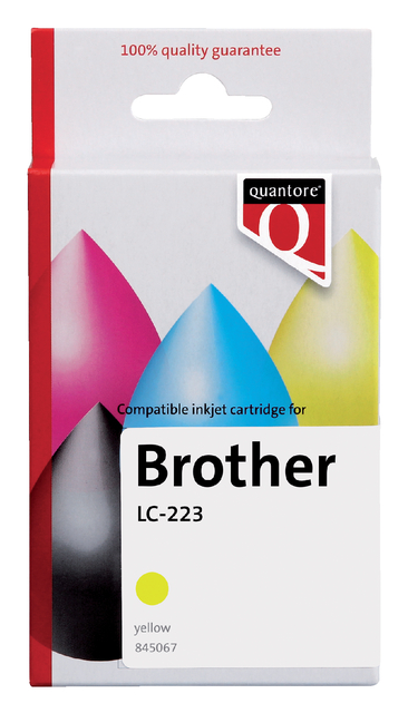 Inktcartridge Quantore alternatief tbv Brother LC-223 geel Inktcartridge Quantore alternatief tbv Brother LC-223 geel