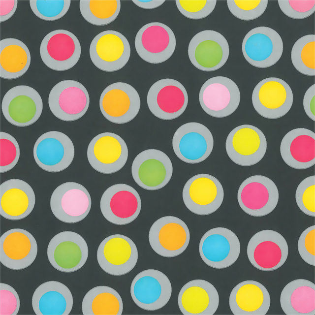 Inpakpapier Special Wrap 200x70cm spring rounds assorti