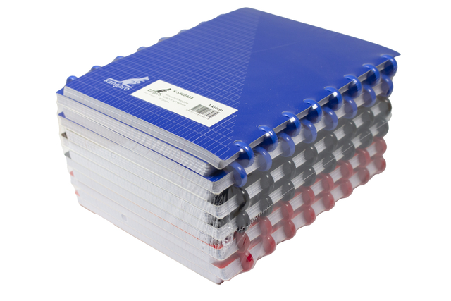 notebook, spiral-bound, blue notebook, graphic notebook, ruled notebook